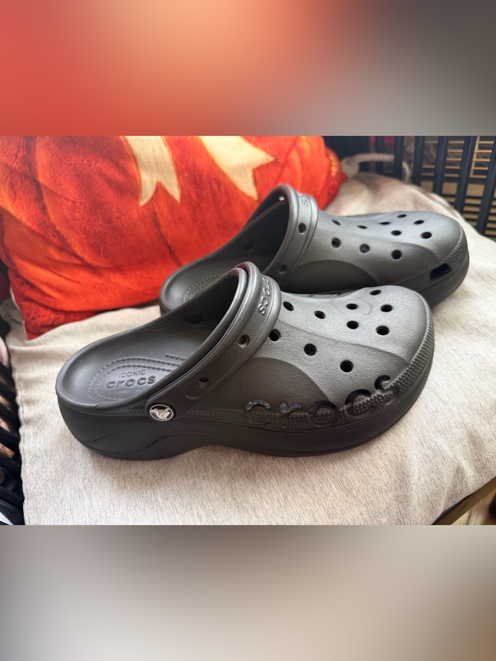 Crocs platform clogs